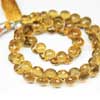 Natural Beer Quartz Faceted Onion Drop Beads Strand The length of Strand is 4 Inches and Size 5mm to 6mm approx. Beer Quartz is a beautiful variety of yellow quartz. Its beer like shade differentiates it from citrine or lemon quartz. 